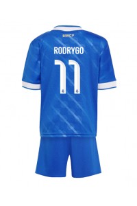 Real Madrid Rodrygo Goes #11 Jalkapallovaatteet Lasten Kolmas peliasu 2025-26 Lyhythihainen (+ Lyhyet housut)